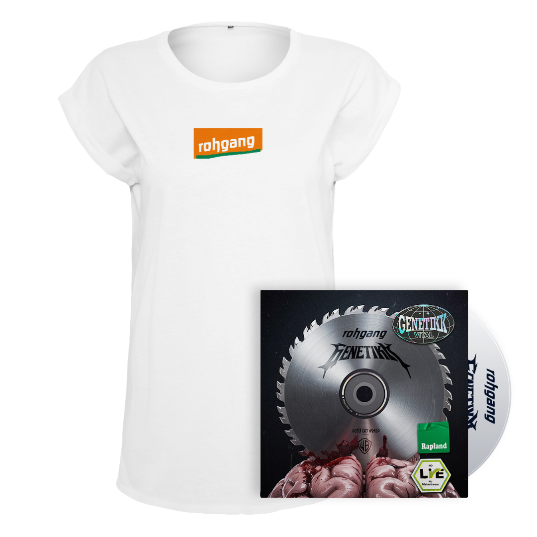 GENETIKK - ROHGANG SINGLE CD + WOMEN T-SHIRT [WHITE] Bundle