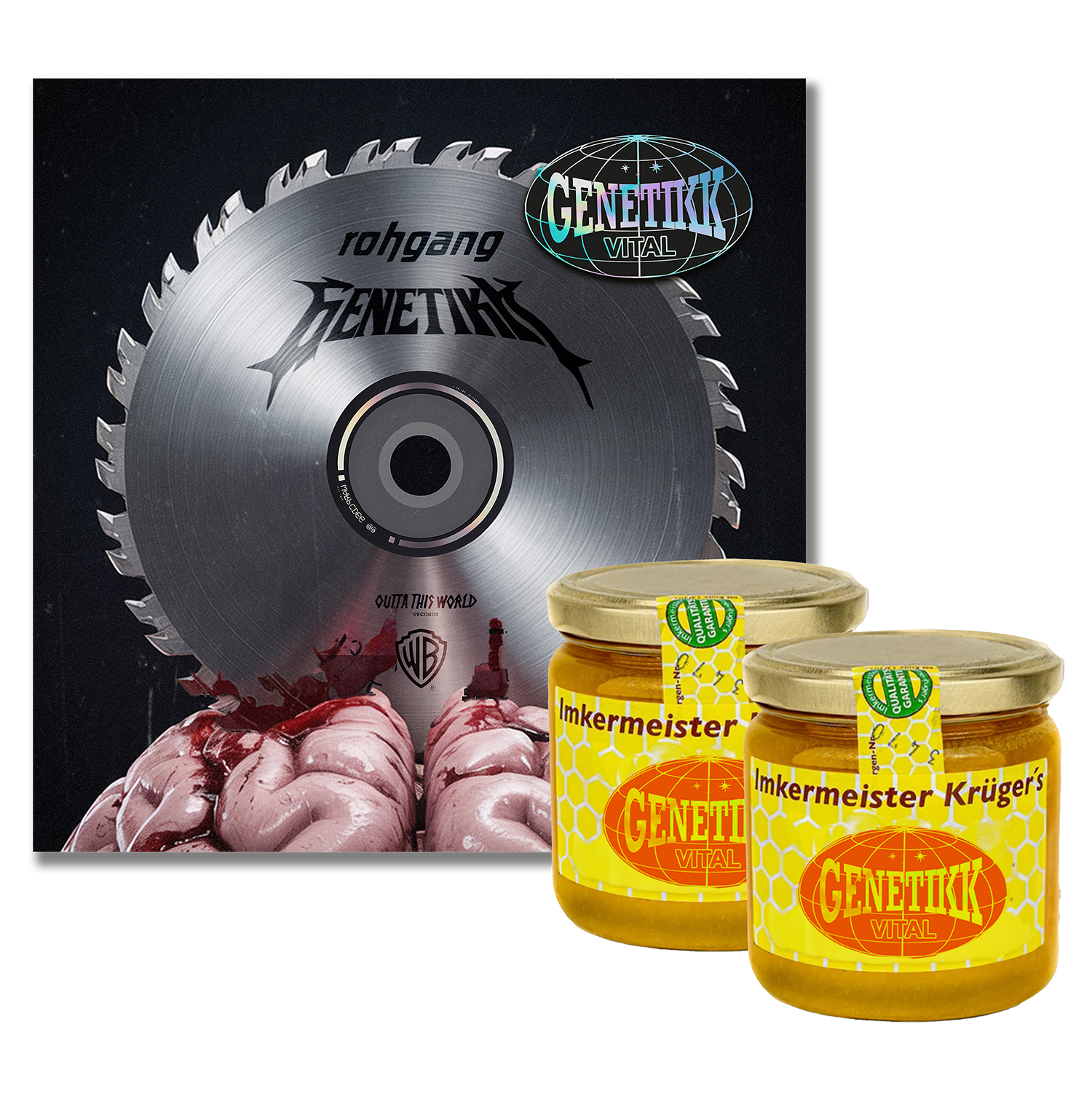 GENETIKK - ROHGANG SINGLE CD + 2 x Honig - Bundle