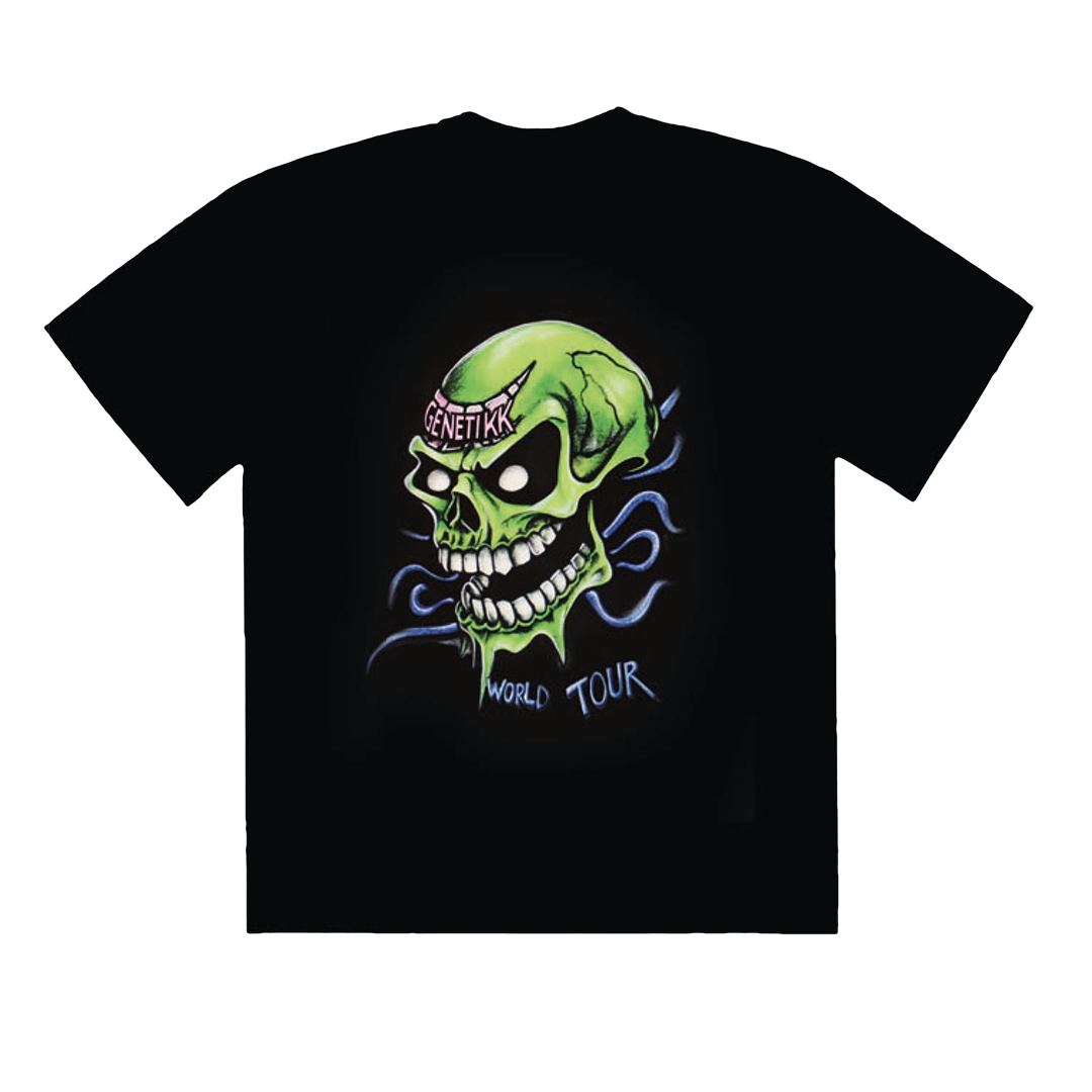 GENETIKK WORLD TOUR T-SHIRT - BLACK