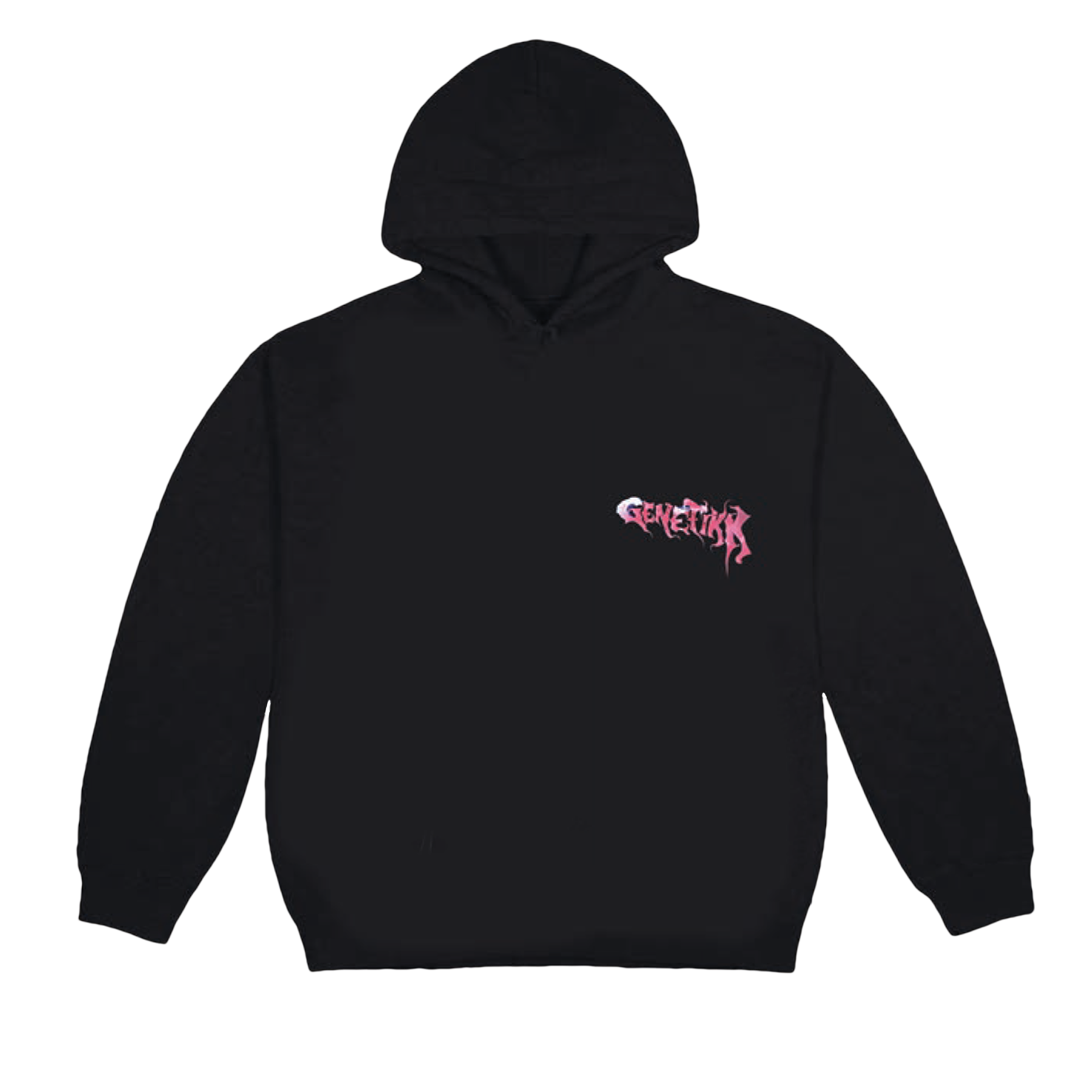 GENETIKK SKULL HOODIE - BLACK