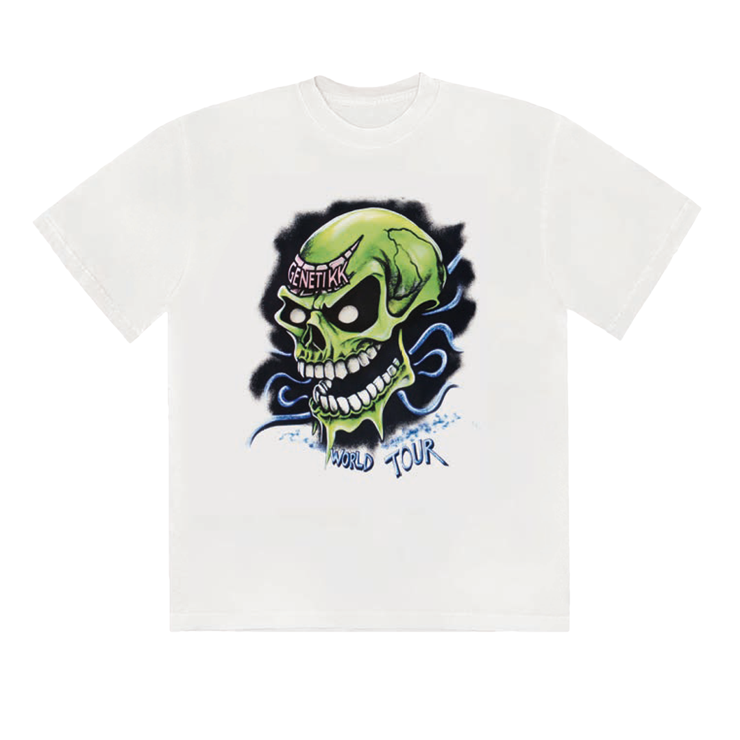 GENETIKK WORLD TOUR T-SHIRT - WHITE