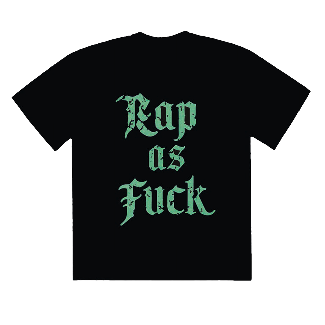 GENETIKK RAP AS FUCK T-SHIRT - BLACK