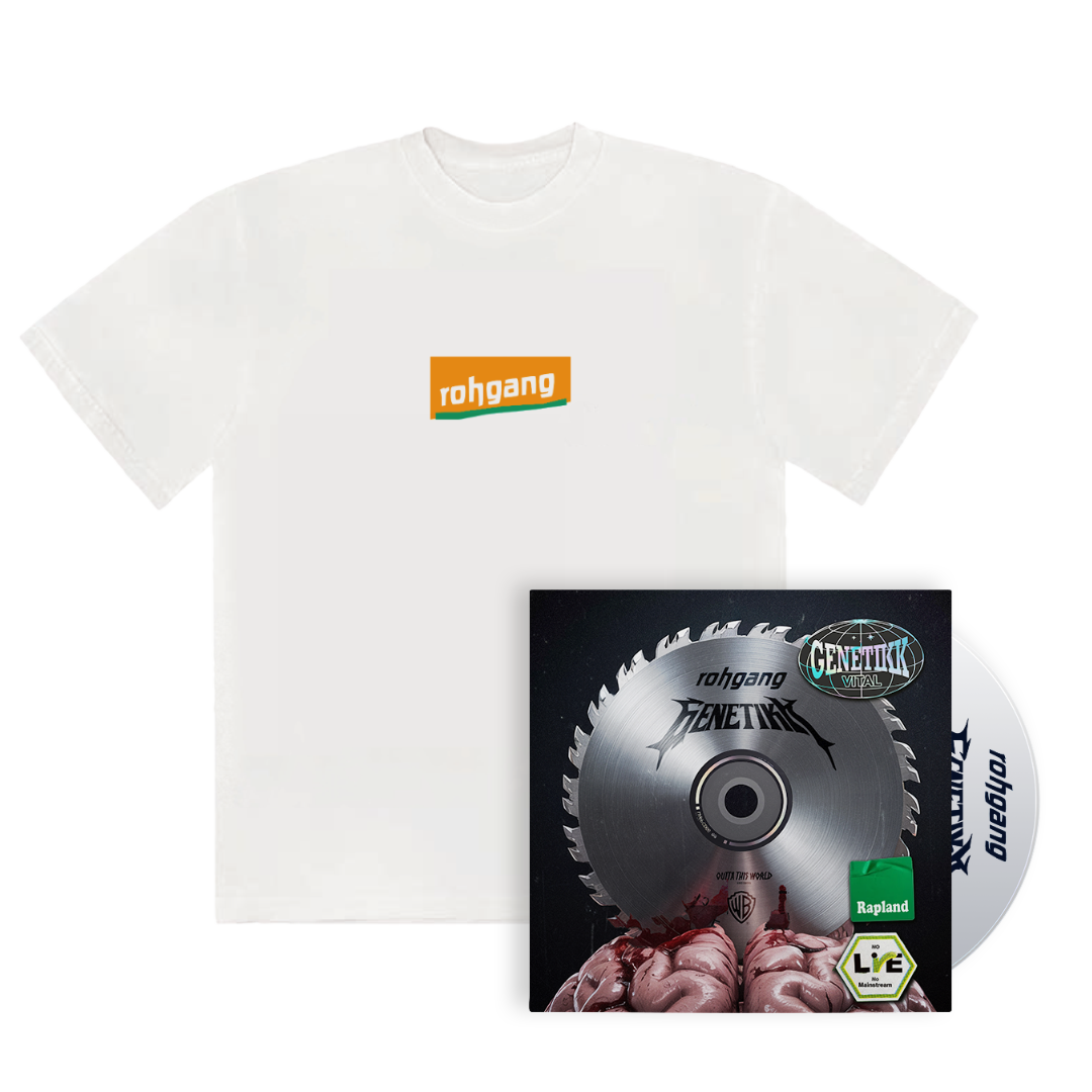 GENETIKK - ROHGANG SINGLE CD + T-SHIRT [WHITE] Bundle